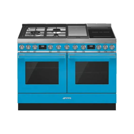 Smeg 120cm Portofino Multifunction Cooker - Blue