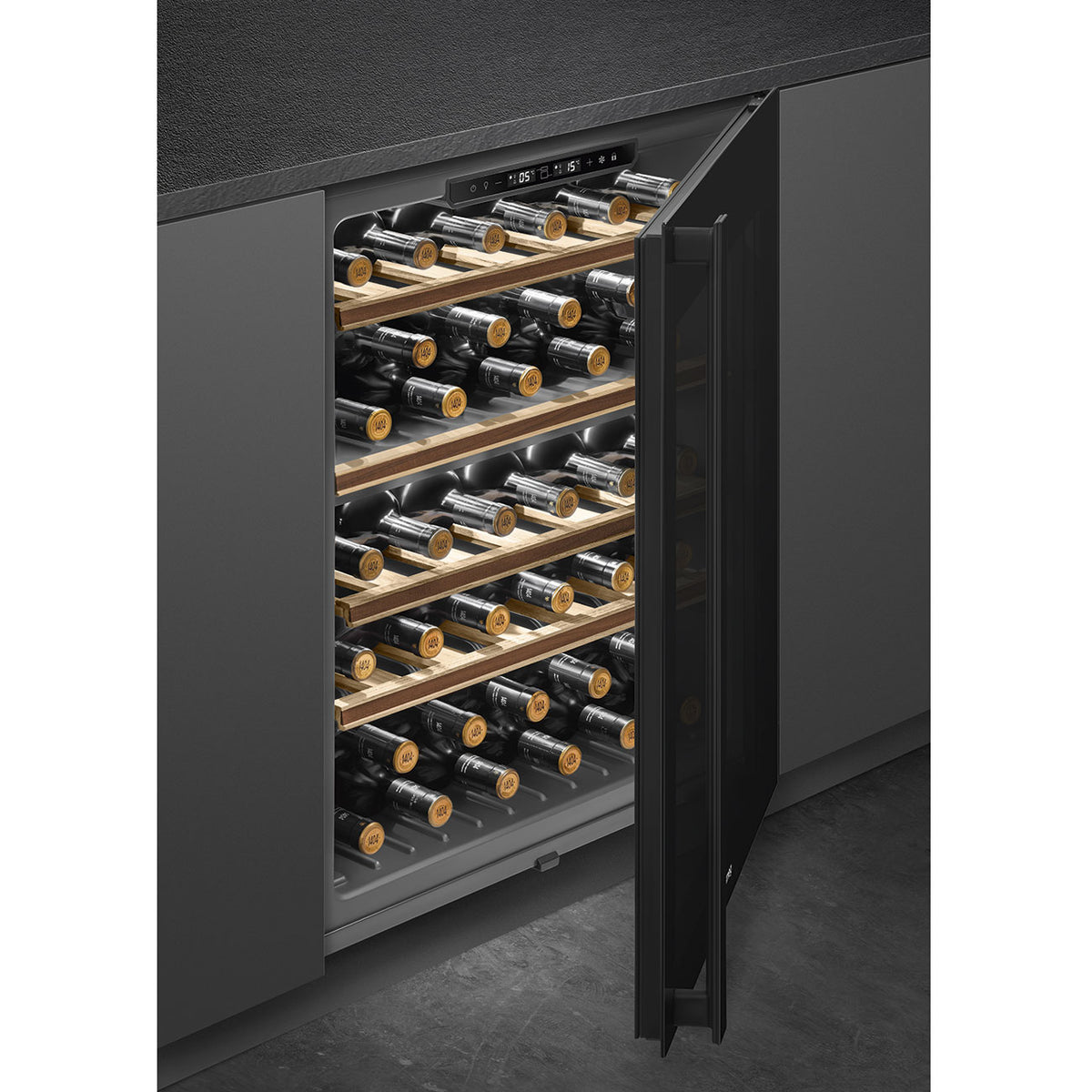 Smeg 60cm Built-under Dolce Stil Novo Wine Cellar (38 Bottle) - CVI638RN3