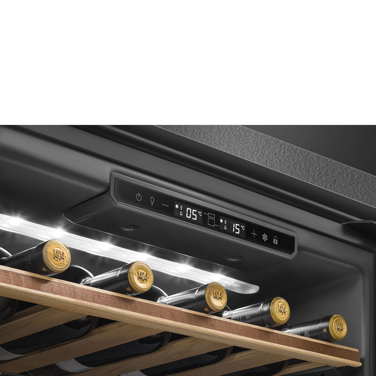 Smeg 60cm Built-under Dolce Stil Novo Wine Cellar (38 Bottle) - CVI638RN3