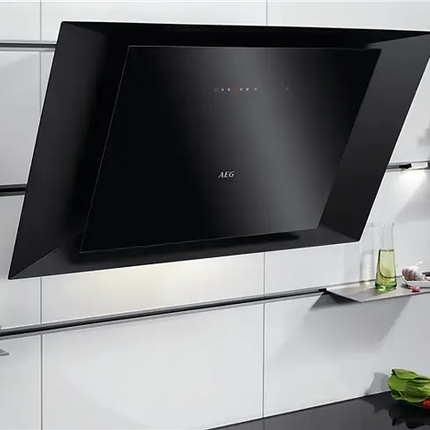 AEG 90cm Inclined Rangehood - Matte Black