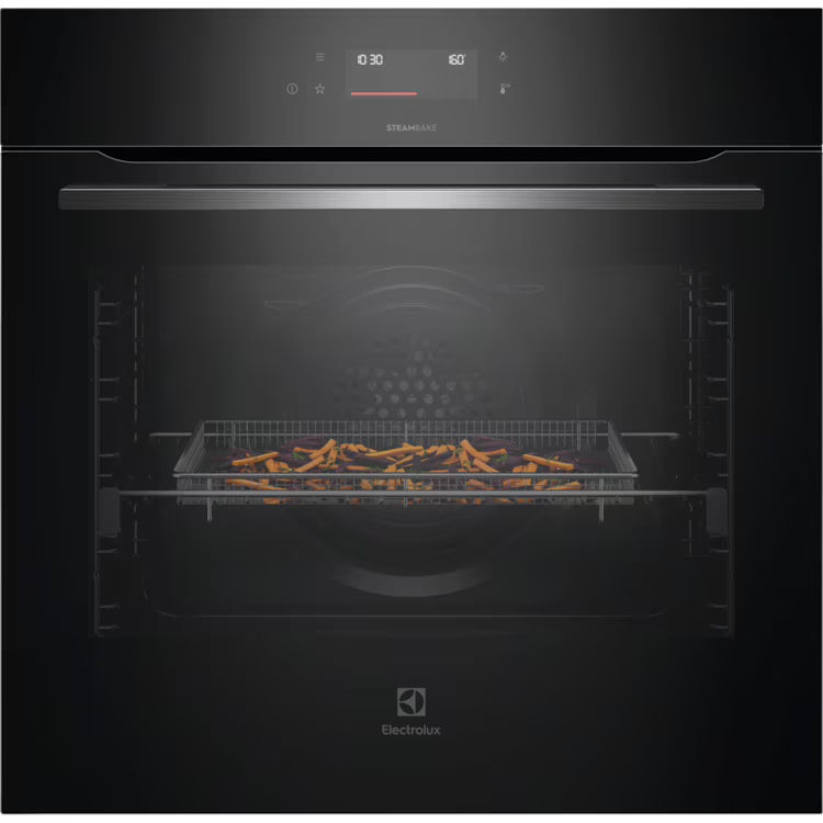 Falcon premium European glass black upright 1100mm induction cooker with steam bake function