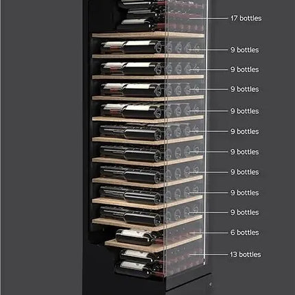 Vintec 198 Bottle Wine Cabinet - Black