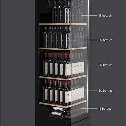 Vintec 198 Bottle Wine Cabinet - Black