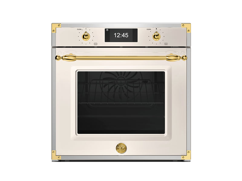 Bertazzoni 60cm Combi-Steam Oven Heritage Series FHER6117CTAG3 in Ivory/Gold