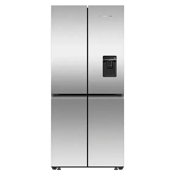 Fisher & Paykel 498 Litre Quad Door Refrigerator Freezer with Ice & Water - Stainless Steel