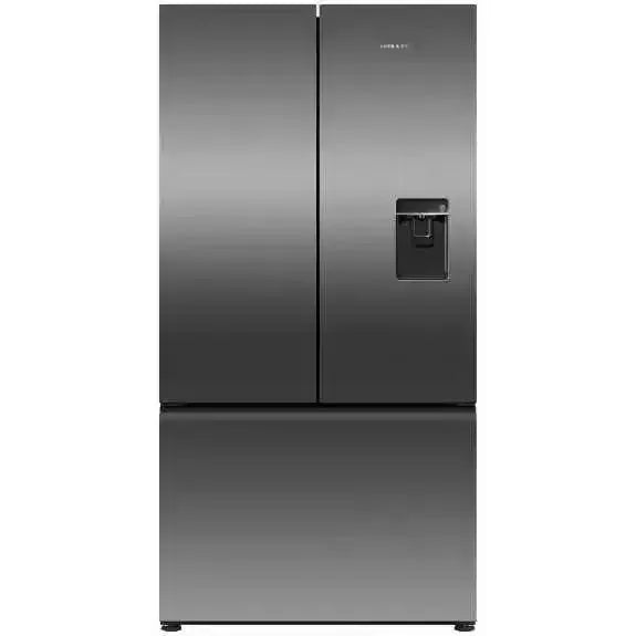 Fisher & Paykel 569 Litre French Door Refrigerator - Black Stainless