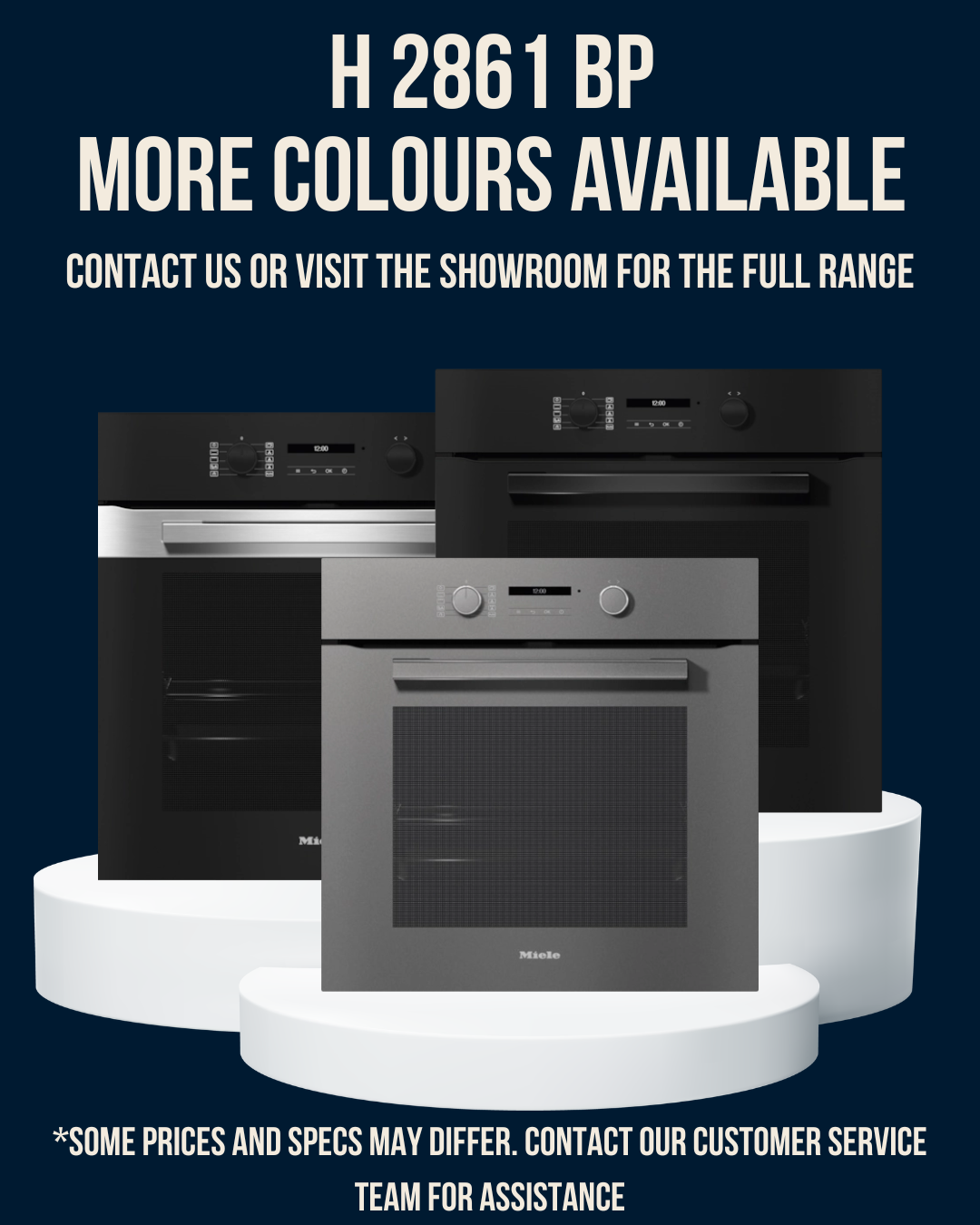 Miele 60cm Built In Oven - H 2861 BP Pyrolytic
