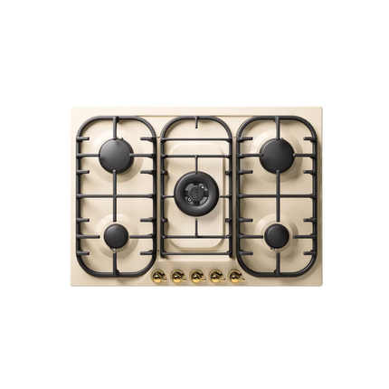 ILVE Nostalgie 70 cm enamelled steel gas hob 5 burners