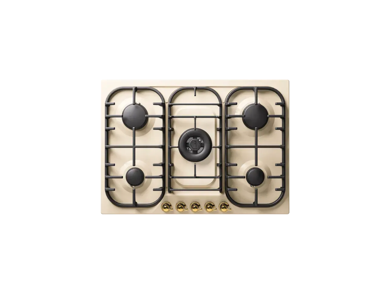 ILVE Nostalgie 70 cm enamelled steel gas hob 5 burners