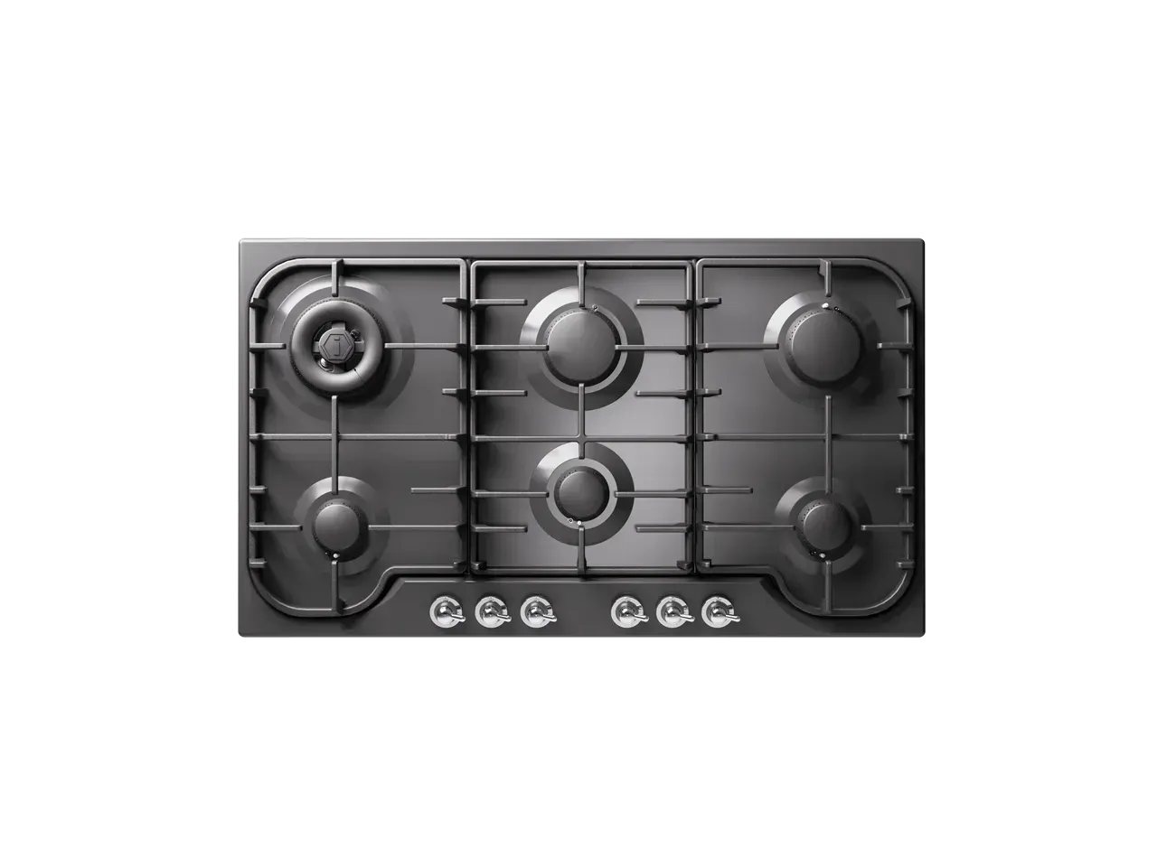 ILVE Nostalgie 90 cm enamelled steel 6 burners gas hob