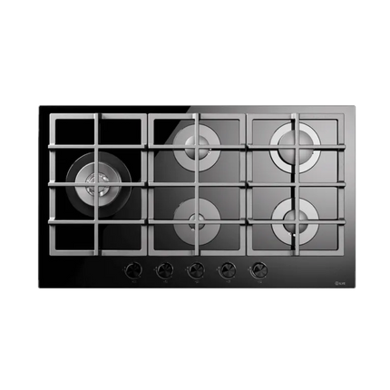 ILVE Professional Plus 90 cm tempered glass gas hob 5 burners