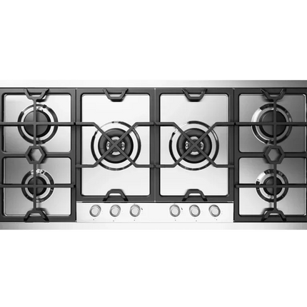 ILVE Panoramagic 120 cm stainless steel flush mounted gas hob 6 burners - Dual