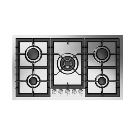 ILVE Professional Plus 90 cm stainless steel flush gas hob 5 burners - Dual