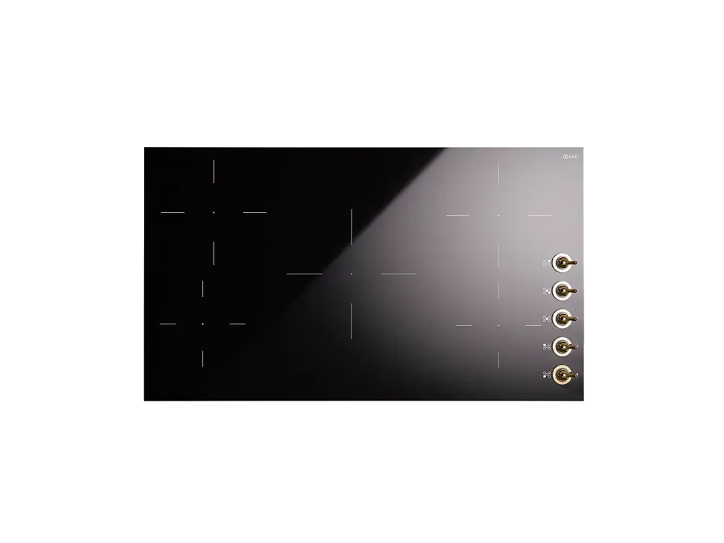ILVE Nostalgie 5-zone induction hob with knobs
