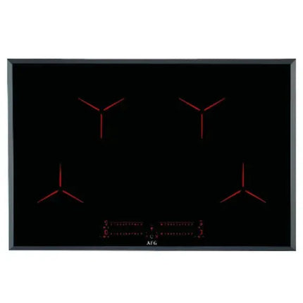 AEG 80cm 4 Zone Induction Cooktop - Pure Black