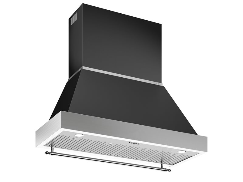 Bertazzoni Heritage Series 120cm Canopy Rangehood - K120HERTX/KC48HERT