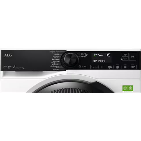 AEG 7000 Series 8kg Front Load Washer - White Washing Machine LFA7384O4CS