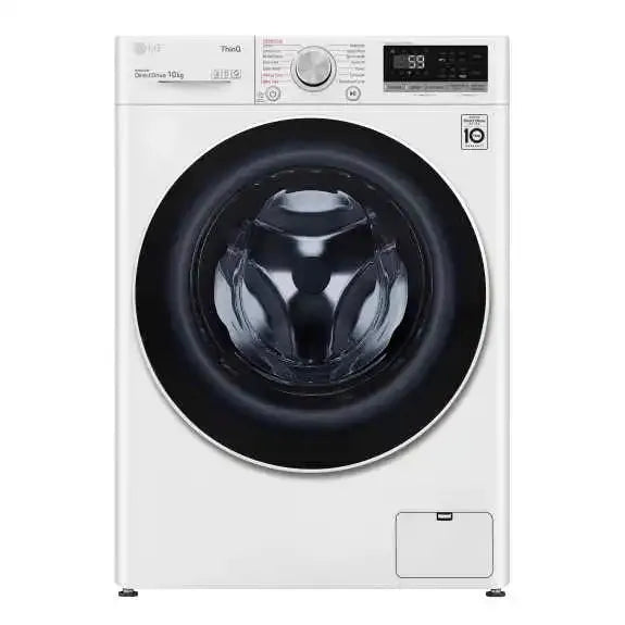 LG 10kg Front Load Washer - White