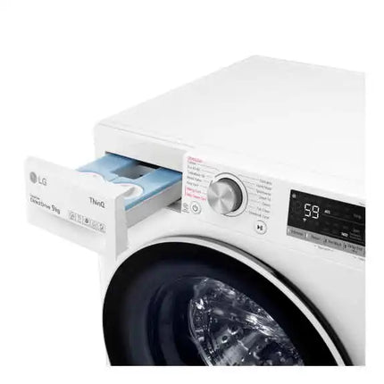 LG 9kg Front Load Washer - White