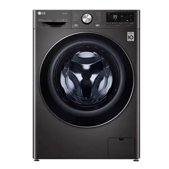 LG 12kg Front Load Washer - Black