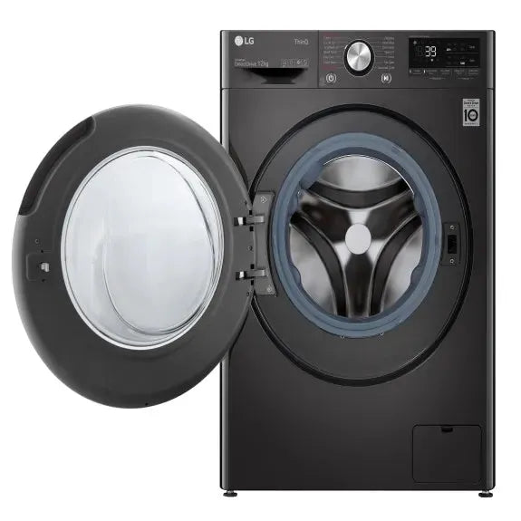 LG 12kg Front Load Washer - Black