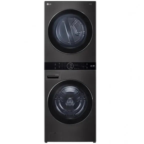 LG 17kg/10kg WashTower Stacked Washer Dryer - Black