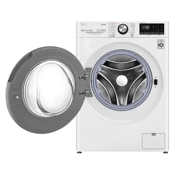 LG 12kg Front Load Washer - White