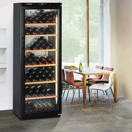 Liebherr 195 Bottle Single Zone Wine Cabinet Barrique - Black