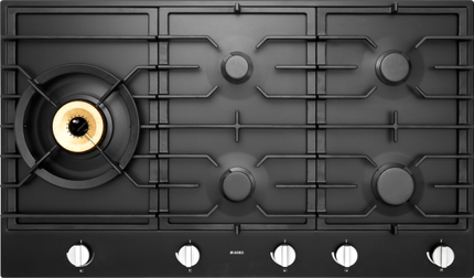 Asko 90cm Gas Hob with Wok Burner - HG1986AD