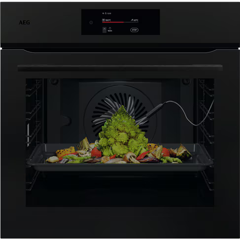AEG 60cm Pyrolytic Oven Matte Black NBE7P731AT