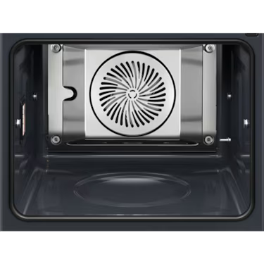 AEG 60cm Steam Oven Matte Black NBP9S83PAT internal cavity empty.