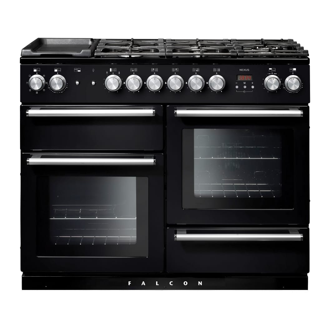 Falcon Dual Fuel Upright Range Cooker - NEX110DFBL/CH *Ex-display, 1 only*