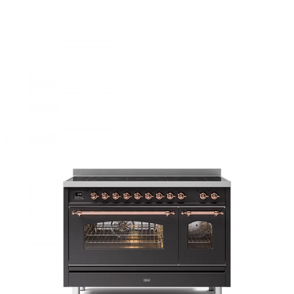 ILVE Nostalgie 120 cm enamelled steel double oven range cooker