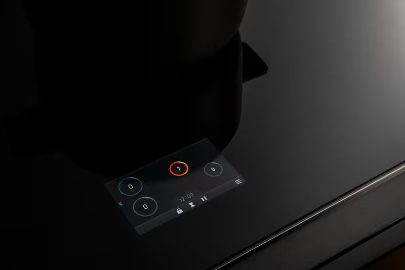 Bertazzoni 90cm Induction Hob modern series close up on TFT display 