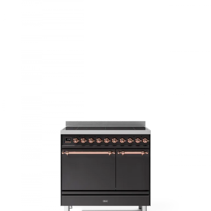 ILVE Nostalgie 90 cm enamelled steel double oven range cooker