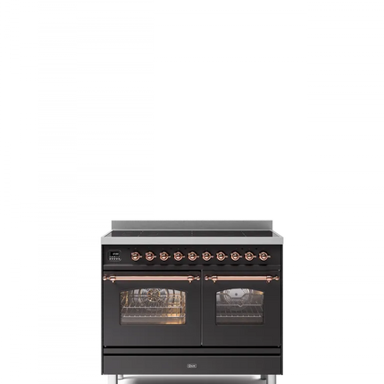 ILVE Nostalgie 100 cm enamelled steel double oven range cooker