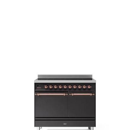 ILVE Nostalgie 100 cm enamelled steel double oven range cooker