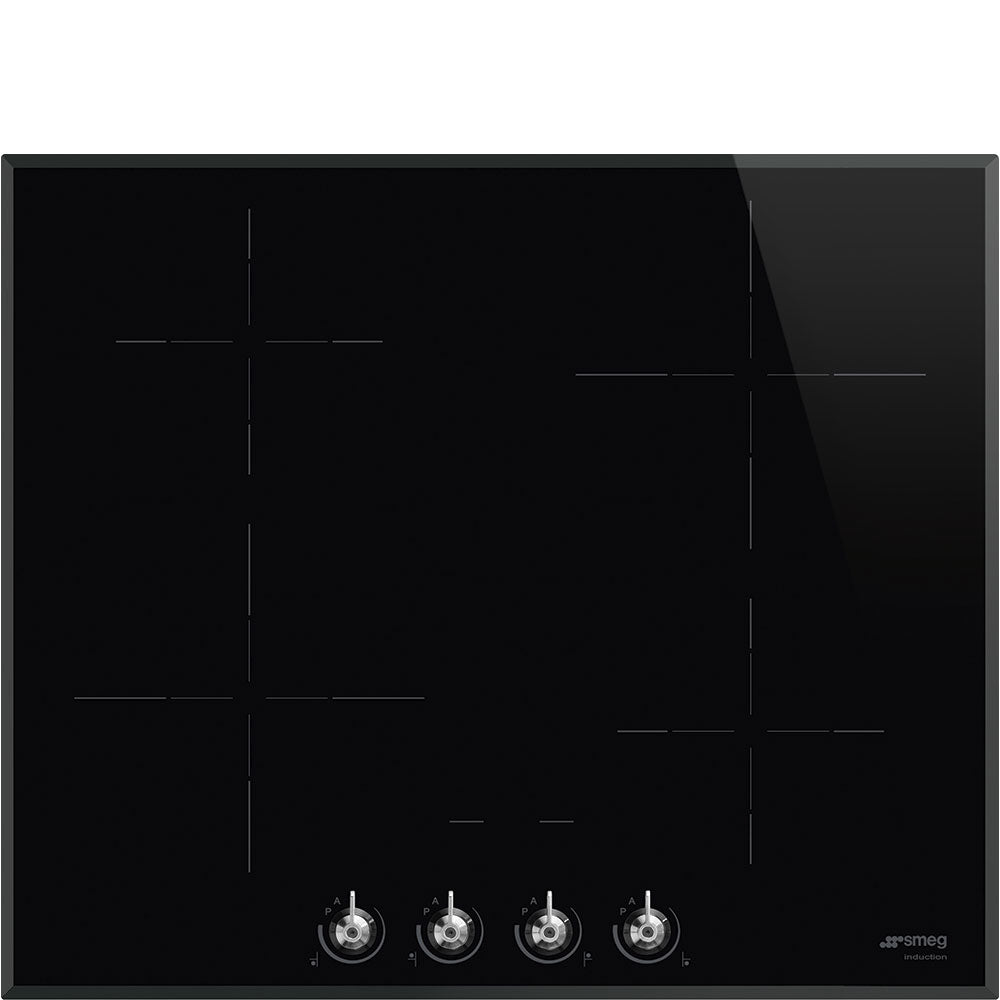 Smeg 60cm 4 Zone Induction Hob - SI364BM *Clearance Line*