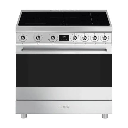 Smeg 90cm Freestanding Cooker with Induction Hob - Stainless Steel