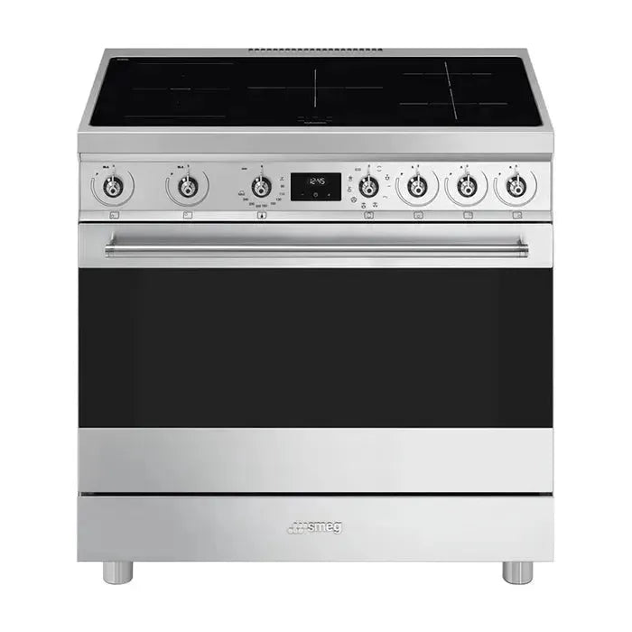 Smeg 90cm Freestanding Cooker with Induction Hob - Stainless Steel