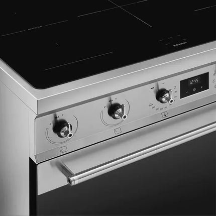 Smeg 90cm Freestanding Cooker with Induction Hob - Stainless Steel