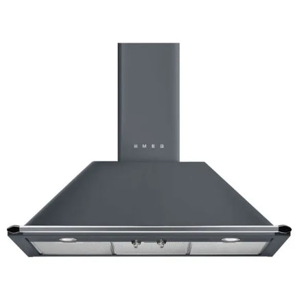 Smeg 90cm Victoria Chimney Rangehood - Grey