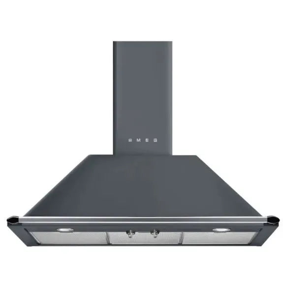 Smeg 90cm Victoria Chimney Rangehood - Grey