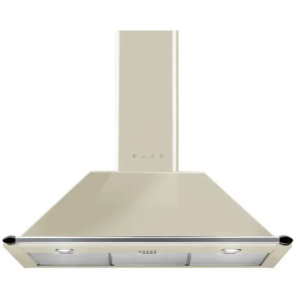 Smeg 90cm Victoria Canopy Rangehood - Panna Cream