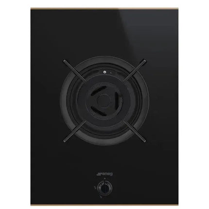 Smeg 38cm Dolce Stil Novo 1 Burner Ceramic Gas Cooktop - Black/Copper