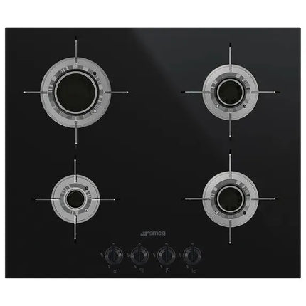 Smeg 60cm Dolce Stil Novo Ceramic Blade Flame Cooktop - Black