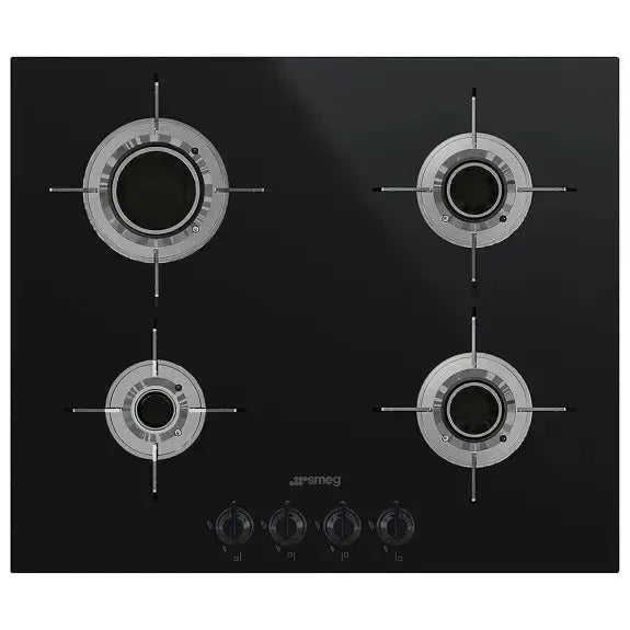 Smeg 60cm Dolce Stil Novo Ceramic Blade Flame Cooktop - Black