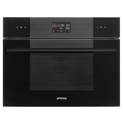 Smeg 45cm Linea Speed Oven - Black