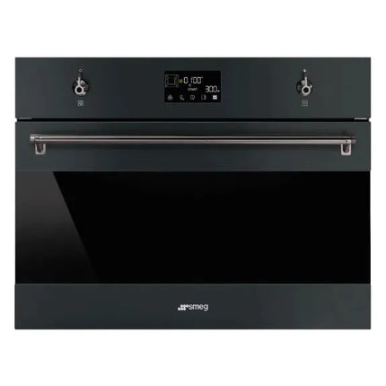 Smeg 45cm Compact Classic Speed Oven - Black