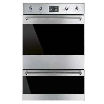 Smeg 60cm Classic Thermoseal Double Pyrolytic Oven - Stainless Steel
